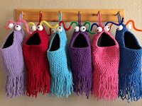ravelry Carissa Browning Crocheted Alien Storage Bags